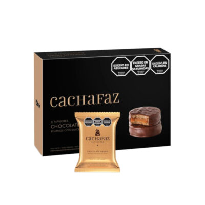 Cachafaz Alfajor Dark Chocolate with Dulce de Leche (box of 6)